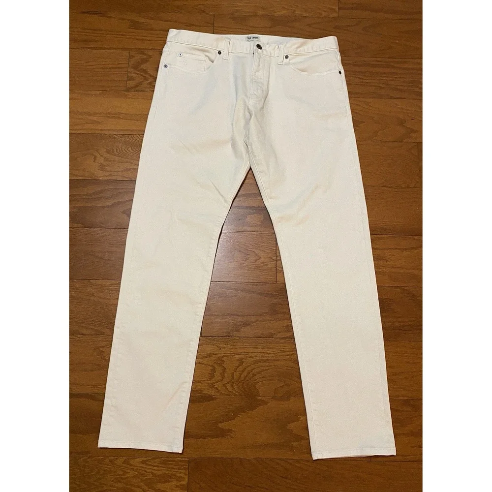 Todd Snyder Pants Mens 35x32 Beige Stretch 5 Pocket Chino Slim Fit Casual